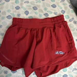Lululemon Ole Miss Hotty Hot Shorts